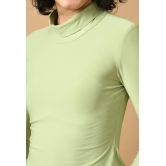 Solid Turtle Neck Tee by Offmint-XXS / Olive Green