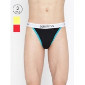 La Intimo Multicolor Cotton Mens Briefs ( Pack of 3 ) - None