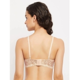 Clovia Pack of 1 Lace Heavily Padded Womens Balconette Bra ( Beige ) - None