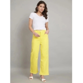 AngelFab - Yellow Denim Flared Womens Jeans ( Pack of 1 ) - None