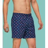 Remix Cotton Boxers Yacht Blue XXL