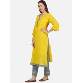 Gotta Patti Pure Cotton Kurta with Trousers & Dupatta