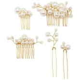 YOUBELLA Gold Girls Comb Clip ( Pack of 1 ) - Gold