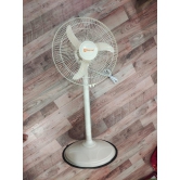 MyChetan Keywal  2400 RPM High Speed 400 MM Bullet Fan | Pedestal Fan | Farrata Fan With Adjustable Height with X-Flow Technology (Ivory)