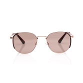 Brown Geometric Sunglasses for Women