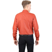 Supersquad Cotton Blend Regular Fit Full Sleeves Mens Formal Shirt - Orange ( Pack of 1 ) - None