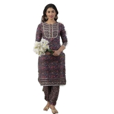 KASHVI Creation Women's Cotton Floral Printed Anarkali Maternity Feeding Kurti-MultiColor