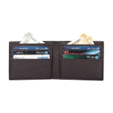 Tough Brown Leather ATM + Money Slot 6 Slot Card Holder For Men & Women - Brown