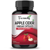 Farmity Apple Cider Vinegar Powder 500 mg - 60 Capsule | Weight management for men and Women