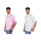 DESHBANDHU DBK Multi 100 Percent Cotton Kurta Pack of 2 - None