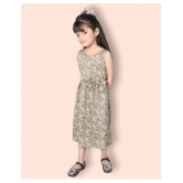 Addyvero - Green Cotton Girls A-line Dress ( Pack of 1 ) - None