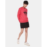 Sugr Polyester Red Non Zippered Sweatshirt - None