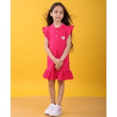 SILVER HEART PINK RUFFLE DRESS - PINK-10-12 YEARS / 1N / PINK