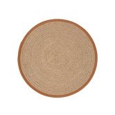 Round Jute Mats-Tan / Set of 8