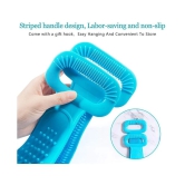 Trending Tail Double Side back scrub shower Belt Family Pack Short Handle Back Scrubber Pack of 3