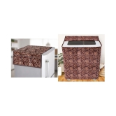 E-Retailer Set of 2 PVC Brown Washing Machine Cover for Universal Semi-Automatic - Brown