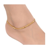 AanyaCentric - Gold Anklets ( Pack of 2 ) - Gold