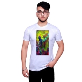 NITYANAND CREATIONS Round Neck White Holi T-Shirt for MEN-HOLI-T-SHIRT-11520-M