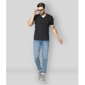 Glito - Black Cotton Blend Slim Fit Mens T-Shirt ( Pack of 1 ) - None