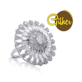 gilher- Silver Cocktail Rings (Pack of 1) - None