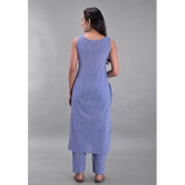 Maquien - Blue Straight Rayon Womens Stitched Salwar Suit ( Pack of 1 ) - None