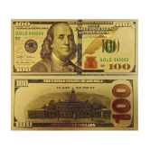 New 100 US Dollar Bill 24Kt Gold Plated...Collectible