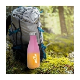 Milton Prudent 350 Thermosteel 24 Hours Hot and Cold Water Bottle, 360 ml, Pink Orange - Pink Orange