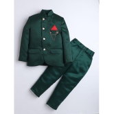 DKGF Fashion - Dark Green Polyester Boys 2 Piece Suit ( Pack of 1 ) - None