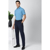 Men Blue Regular Fit Formal Half Sleeves Formal Shirt