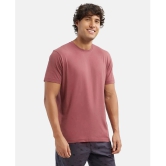 Jockey 2714 Mens Super Combed Cotton Rich Solid Round Neck Half Sleeve T-Shirt - Wild Ginger - None