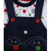 Zadmus - Red Cotton Dungarees For Baby Boy ( Pack of 1 ) - None