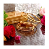 VIVASTRI Gold Bangle Set ( Pack of 1 ) - None