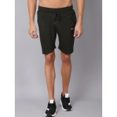 Rodamo  Men Green Slim Fit Sports Shorts