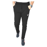 Forbro Black Polyester Lycra Trackpants Single - L