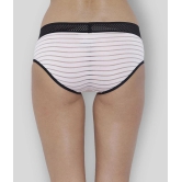 BASIICS By La Intimo Pack of 1 Polyester Striped Womens Briefs ( Pink ) - None