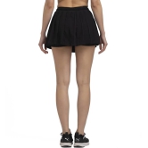 Women Solid Pleated Black Skirt