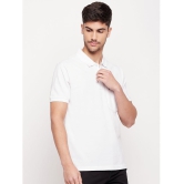 UNIBERRY - White Cotton Regular Fit Mens Polo T Shirt ( Pack of 1 ) - None