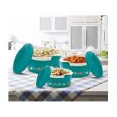 Milton - Green Steel Thermoware Casserole ( Set of 3 , 1350 mL ) - Green