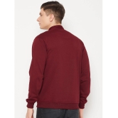 UBX Cotton Blend High Neck Mens Sweatshirt - Maroon ( Pack of 1 ) - None