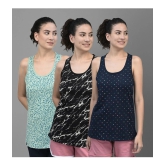 Dollar Cotton Blended Tanks - Multi Color Pack of 3 - None