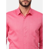 Copperline Men Pink Solid Formal Shirt-38 cm