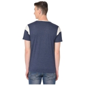 Glito - Navy Cotton Blend Regular Fit Mens T-Shirt ( Pack of 1 ) - None