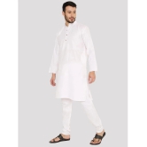 Maharaja - White Cotton Mens Regular Kurta ( Pack of 1 ) - None