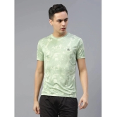 Diaz Cotton Blend Regular Fit Printed Half Sleeves Mens T-Shirt - Green ( Pack of 1 ) - None