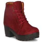 Ishransh - Red Women's Ankle Length Boots - None