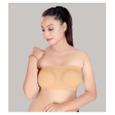 HAYA Beige Polyester Non Padded Womens Strapless Bra ( Pack of 1 ) - None