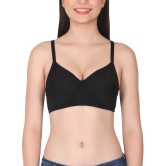 LacyLuxe Seamless Padded/Non-Wired Bra-32C / Black / Nylon Spandex Blend