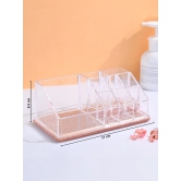 6-Compartment Clear Acrylic Makeup Organizer