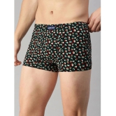 Lux Cozi - Black Cotton Mens Trunks ( Pack of 3 ) - None