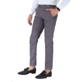 SREY Grey Slim -Fit Flat Trousers Pack of 2 - None